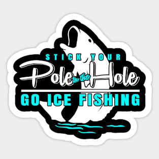 Pole  Ice Fishing Sticker